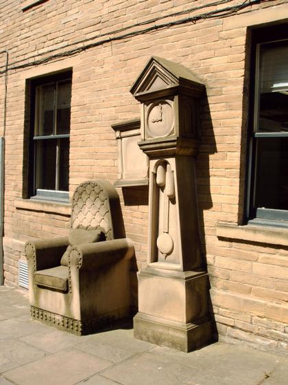 Grandad's Clock and Chair by Timothy Shutter
